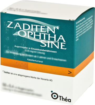 ZADITEN ophtha sine 0,25 mg/ml Augentr.Einzeldos.