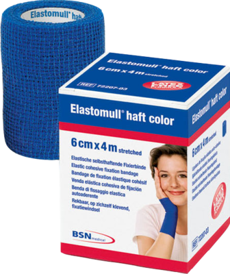 ELASTOMULL haft color 10 cmx20 m Fixierb.blau