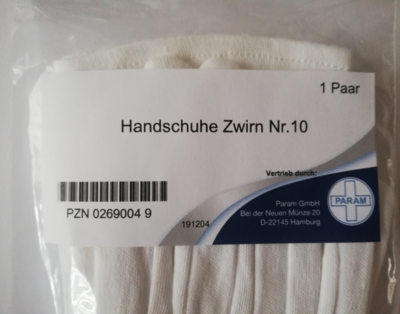 HANDSCHUHE Zwirn Gr.10