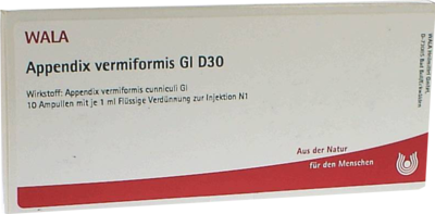 APPENDIX vermiformis GL D 30 Ampullen