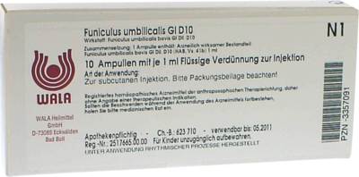 FUNICULUS UMBILICALIS GL D 10 Ampullen