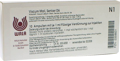 VISCUM MALI Senker D 6 Ampullen