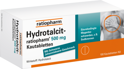 HYDROTALCIT-ratiopharm 500 mg Kautabletten