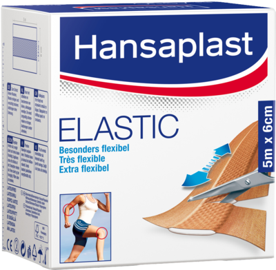 HANSAPLAST Elastic Pflaster 6 cmx5 m