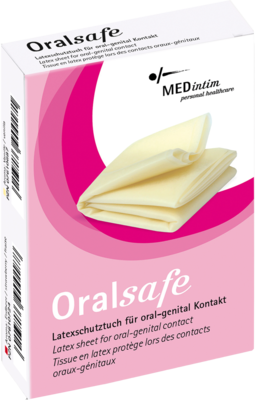 ORAL SAFE Latexschutztuch Erdbeere