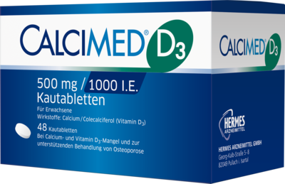 CALCIMED D3 500 mg/1000 I.E. Kautabletten