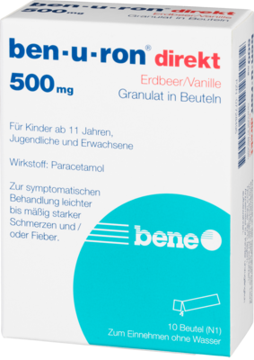 BEN-U-RON direkt 500 mg Granulat Erdbeer/Vanille