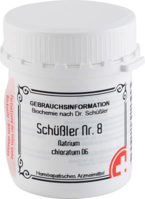 SCHÜSSLER NR.8 Natrium chloratum D 6 Tabletten