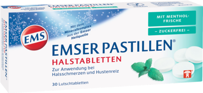 EMSER Pastillen mit Mentholfrische zuckerfrei