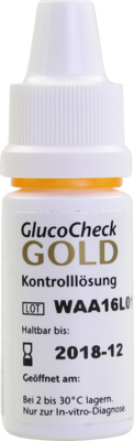 GLUCOCHECK GOLD Kontrolllösung mittel