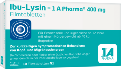 IBU-LYSIN 1A Pharma 400 mg Filmtabletten